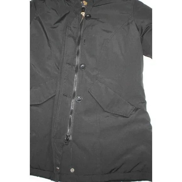 Woolrich Blizzard Black Down Feather Filled Hooded Parka Womens Size XS - Picture 5 of 9
